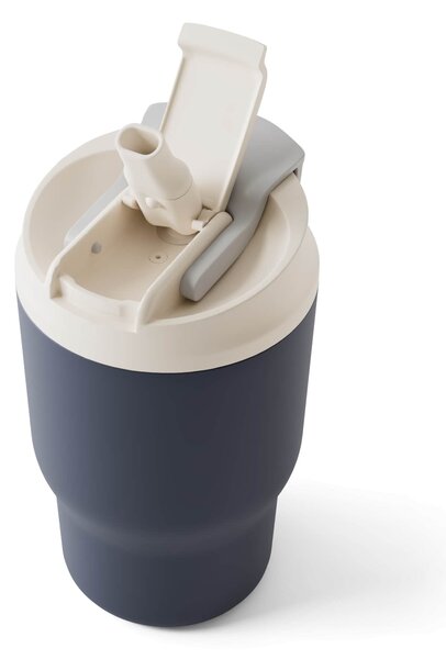 Termohrnečk s viečkom a slamkou Travel Infinity Blue 350 ml