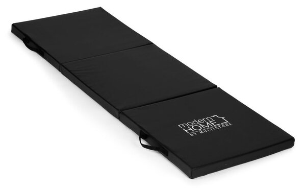 Čierny gymnastický matrac na kondičné cvičenia 182x60 cm