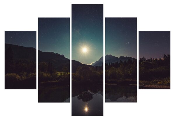 Obraz - nočná obloha (150x105 cm)