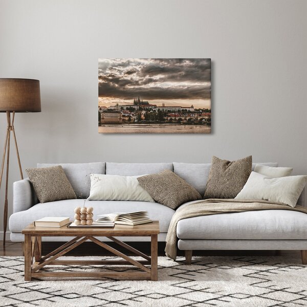 Obraz Pražského hradu za šera (90x60 cm)