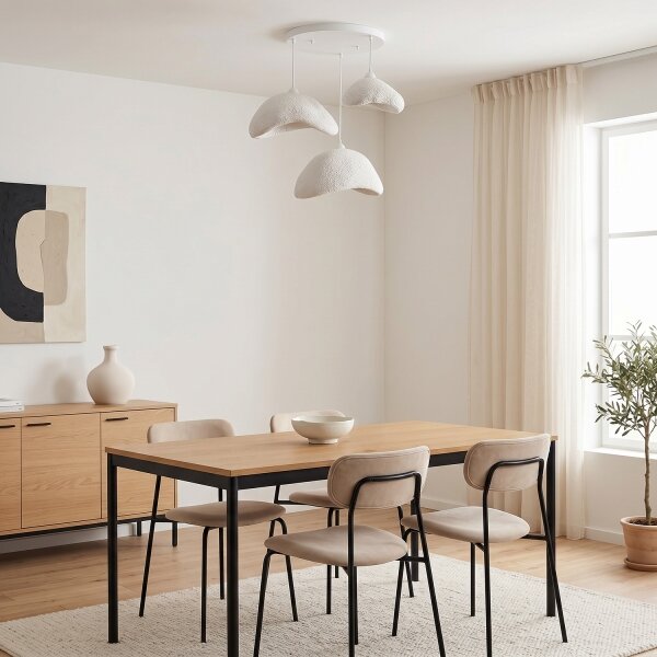 Brilagi - Závesný luster WABI SABI na lanku 3xE27/40W/230V pr. 82 cm biely