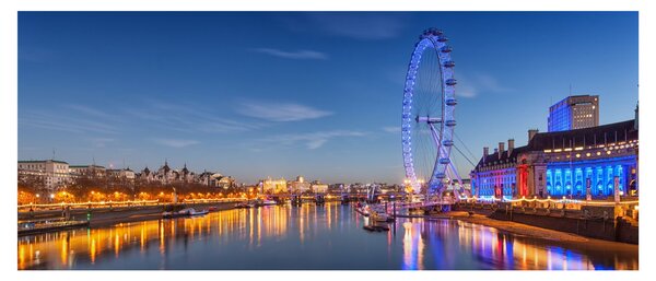 Obraz London Eye (120x50 cm)