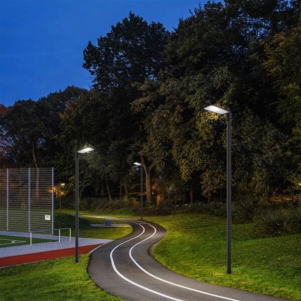 Brilagi-LED Vonkajšie svietidlo so stĺpom a káblom 3 m URBANLIGHT LED/200W/230V čierna IP65