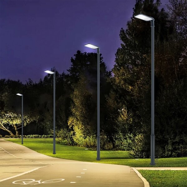 Brilagi-LED vonkajšia lampa so stĺpom a káblom 5 m URBANLIGHT LED/200W/230V antracit IP65