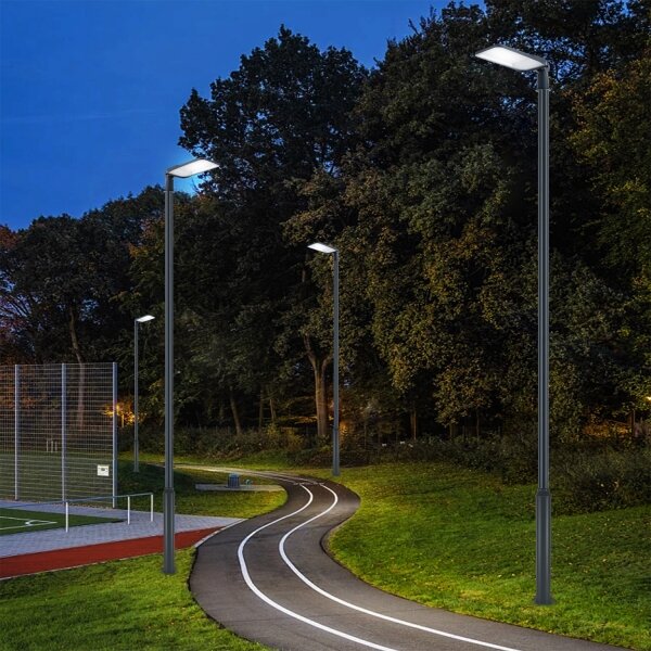 Brilagi-LED vonkajšia lampa so stĺpom a káblom 5 m URBANLIGHT LED/200W/230V antracit IP65