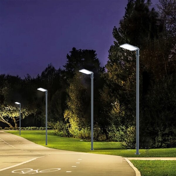 Brilagi-LED Vonkajšie svietidlo so stĺpom a 4 m káblom URBANLIGHT LED/200W/230V antracit IP65