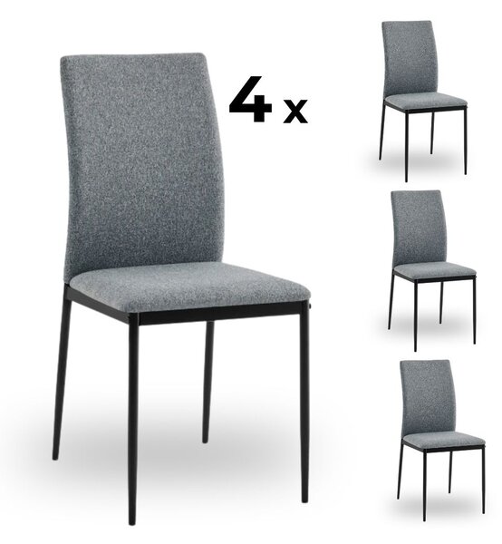 Jedálenské stoličky TILDA | sivá 4 kusy