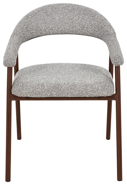 STOLIČKA S PODRÚČKAMI, železo, buklé, taupe Livetastic - Stoličky, Online Only