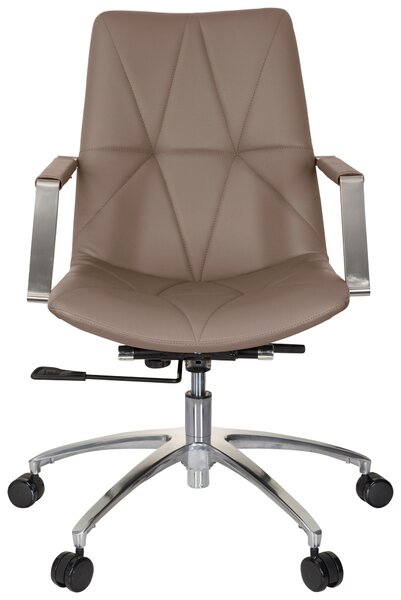 OTOČNÁ STOLIČKA, vzhľad kože, cappuccino MID.YOU - Online Only kancelárie, Online Only