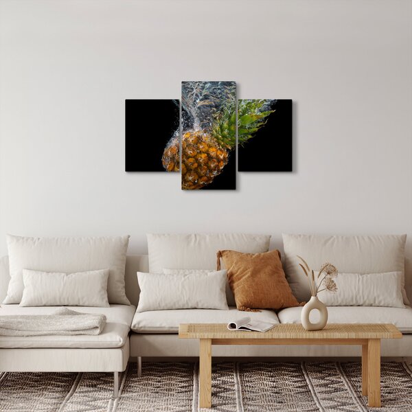 Obraz ananásu vo vode (90x60 cm)