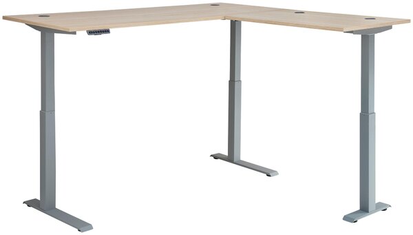 ROHOVÝ PÍSACÍ STÔL, farba duba, 185/177/72-120 cm Stylife - Online Only kancelárie, Online Only
