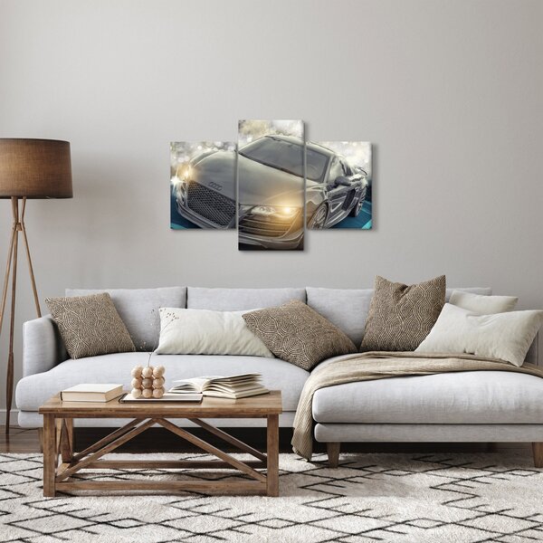 Obraz auta Audi - sivé (90x60 cm)