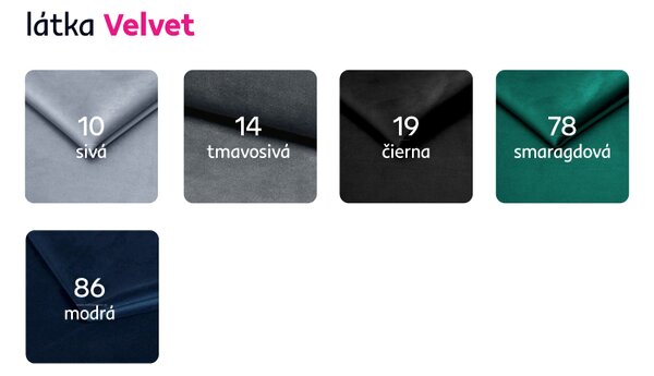 KONDELA Luxusný rozkladací 3-sed, sivá Velvet látka, ROMANO