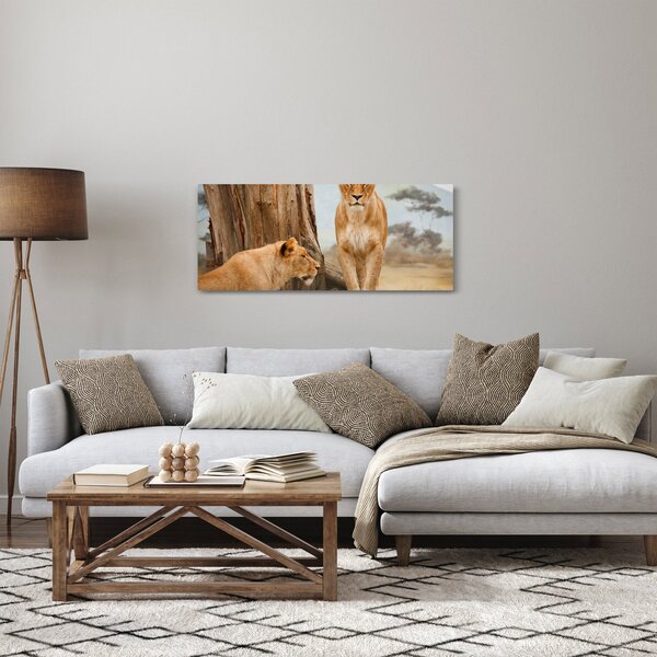 Obraz - dve levice (120x50 cm)