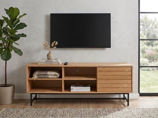 TV stolík VALMOR 140x40 cm, dekor dub