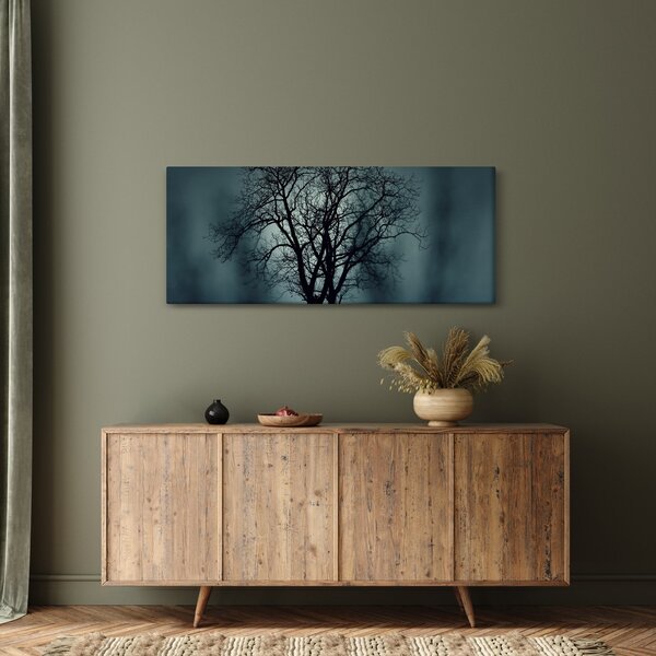 Obraz stromov pri zatmení (120x50 cm)