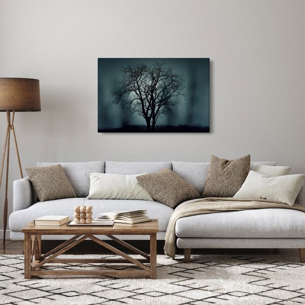 Obraz stromov pri zatmení (90x60 cm)