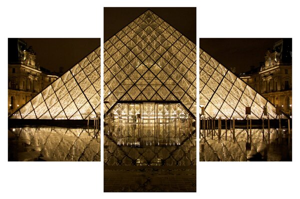 Obraz Louvre (90x60 cm)
