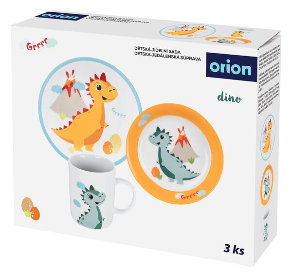 Jedálenská detská súprava DINO 3 diely