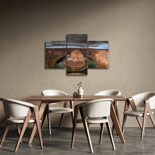 Obraz jazera v útese (90x60 cm)