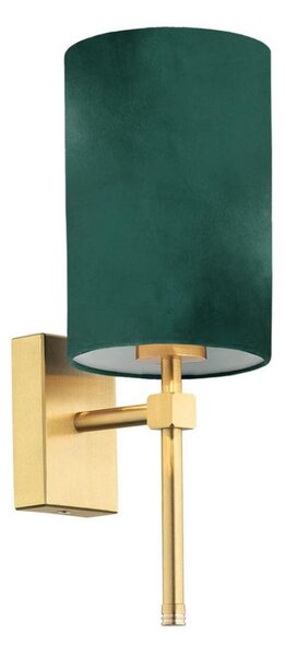 Argon 8109 - Nástenná lampa ABRUZZO 1xE14/7W/230V mosadz/zelená
