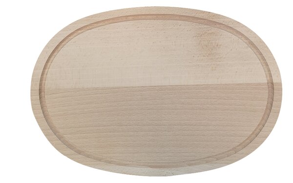 AMADEA Drevená servírovacia doska - podnos ovál, masívne drevo, 30 cm