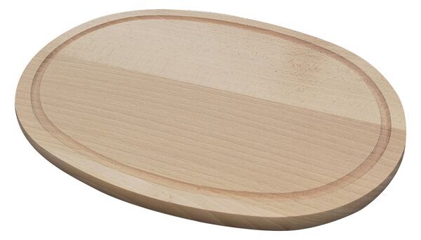 AMADEA Drevená servírovacia doska - podnos ovál, masívne drevo, 30 cm