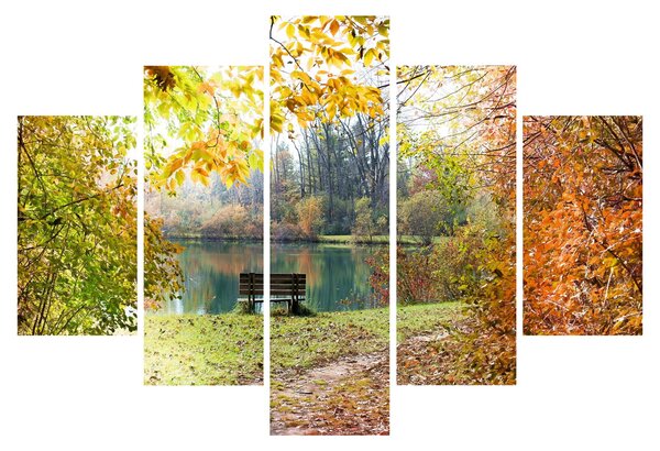 Obraz rybníka (150x105 cm)