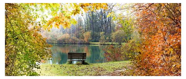 Obraz rybníka (120x50 cm)
