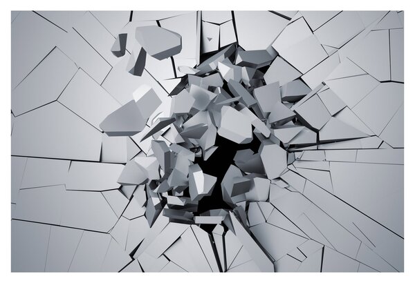 Obraz abstrakcie 3D (90x60 cm)