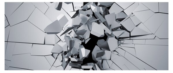 Obraz abstrakcie 3D (120x50 cm)