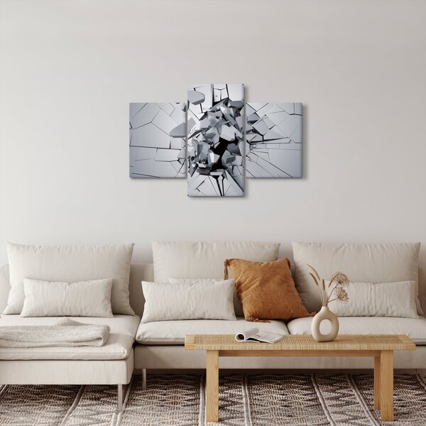 Obraz abstrakcie 3D (90x60 cm)