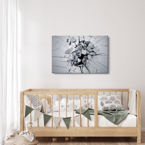 Obraz abstrakcie 3D (90x60 cm)
