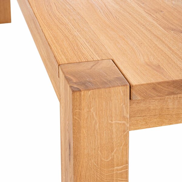 Jedálenský stôl z dubového masívu Neapol 1400x900 olej+vosk (vrchná doska 2+2 cm)