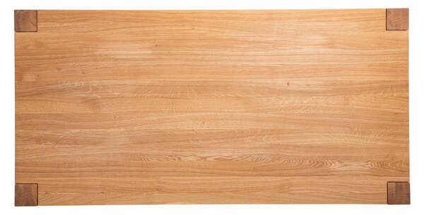 Jedálenský stôl z dubového masívu Neapol 1400x900 olej+vosk (vrchná doska 2+2 cm)