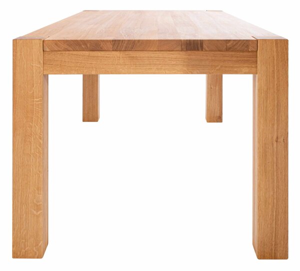 Jedálenský stôl z dubového masívu Neapol 1400x900 olej+vosk (vrchná doska 2+2 cm)
