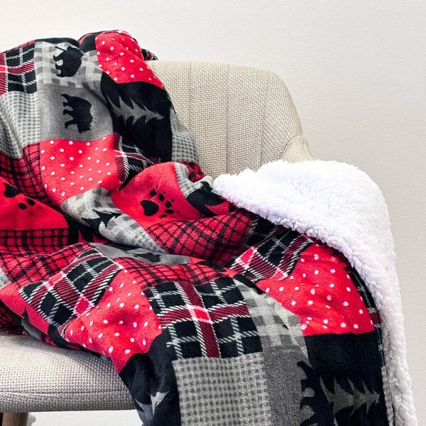 Home Elements Mikroflanelová deka, kolekcia Tlapkové káro