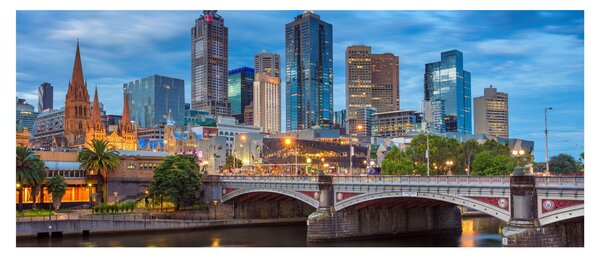 Obraz mesta Melbourne (120x50 cm)