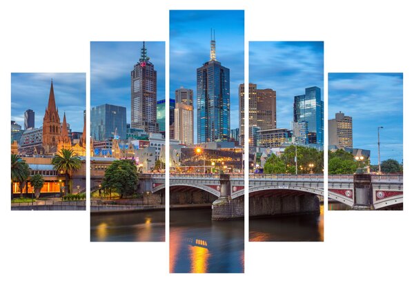 Obraz mesta Melbourne (150x105 cm)