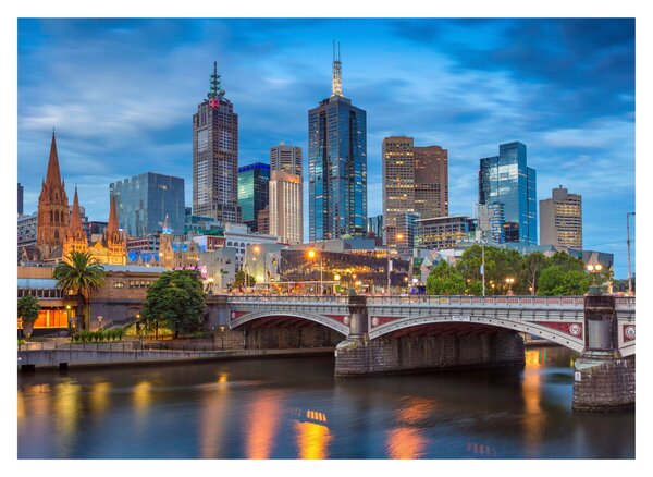 Obraz mesta Melbourne (70x50 cm)
