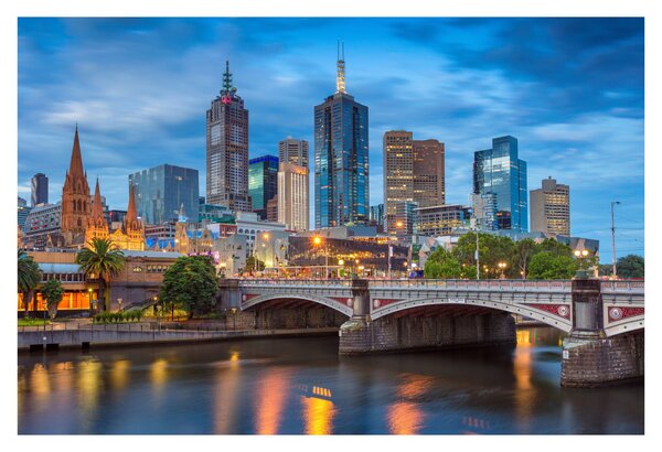 Obraz mesta Melbourne (90x60 cm)