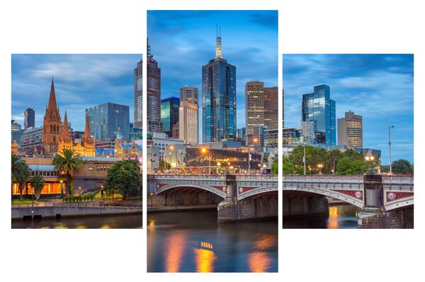 Obraz mesta Melbourne (90x60 cm)