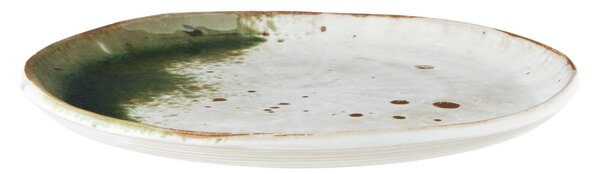 Dezertný tanier White/Green/Natural 21 cm
