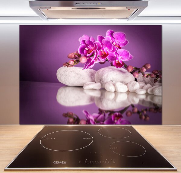 Panel do kuchyne Ružová orchidea pl-pksh-100x70-f-82457632