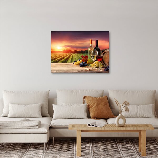 Obraz vinice s vínom (70x50 cm)