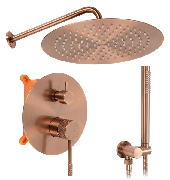 Podomietková sprchová súprava Rea Venti Brush Copper + BOX