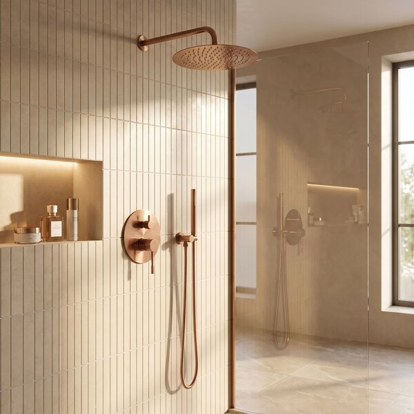 Podomietková sprchová súprava Rea Venti Brush Copper + BOX