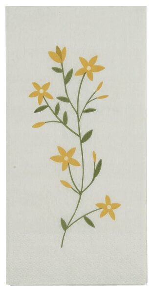 Papierové servítky Flora Yellow Flowers - 16 ks
