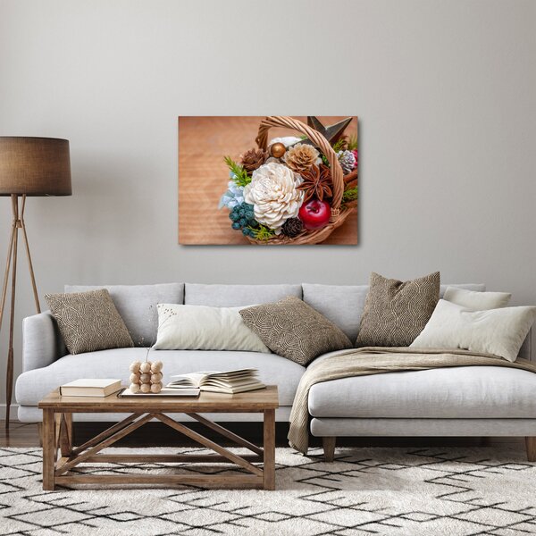 Obraz prúteného koša (70x50 cm)