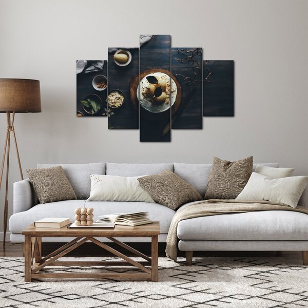 Obraz dezertu na stole (150x105 cm)